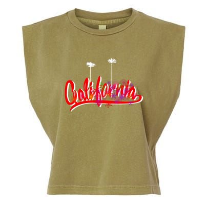 Cool California Script Logo Garment-Dyed Women's Muscle Tee