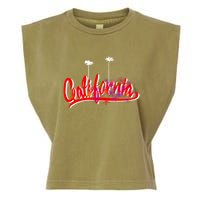 Cool California Script Logo Garment-Dyed Women's Muscle Tee