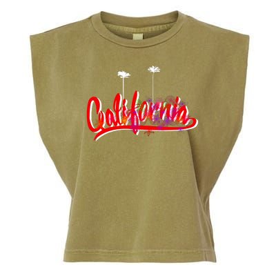 Cool California Script Logo Garment-Dyed Women's Muscle Tee