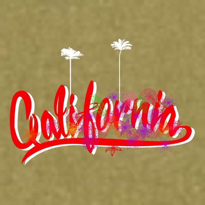 Cool California Script Logo Garment-Dyed Women's Muscle Tee