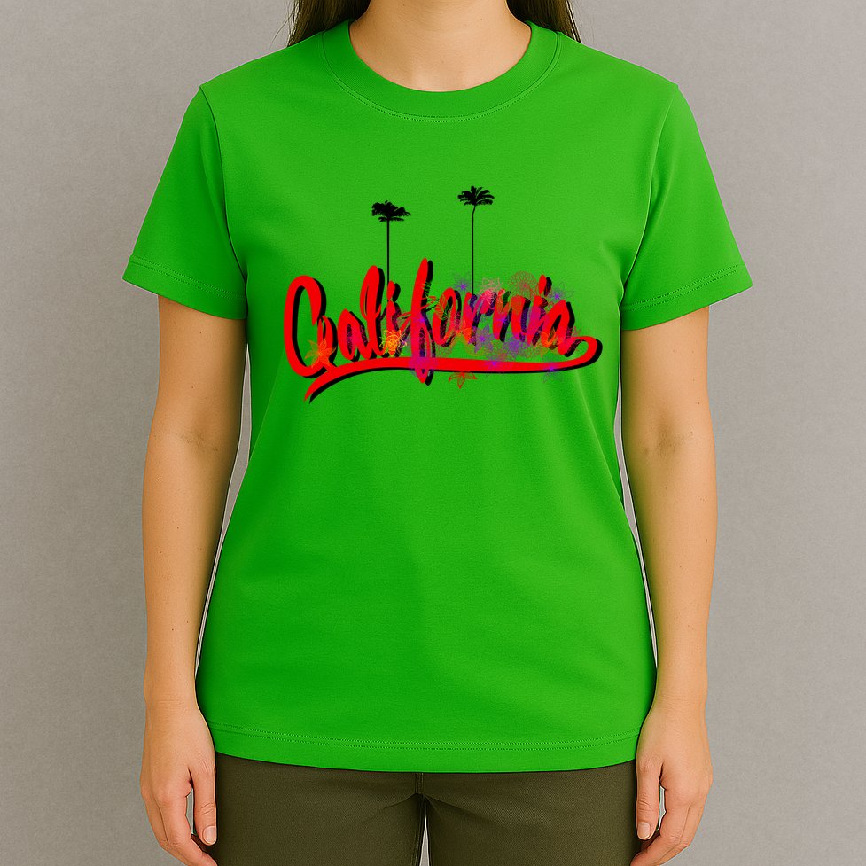 Cool California Script Logo T-Shirt