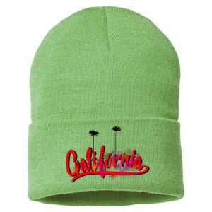 Cool California Script Logo Sustainable Knit Beanie