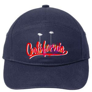 Cool California Script Logo 7-Panel Snapback Hat