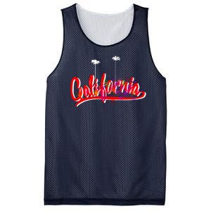 Cool California Script Logo Mesh Reversible Basketball Jersey Tank