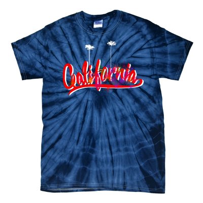 Cool California Script Logo Tie-Dye T-Shirt