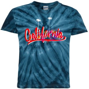 Cool California Script Logo Kids Tie-Dye T-Shirt