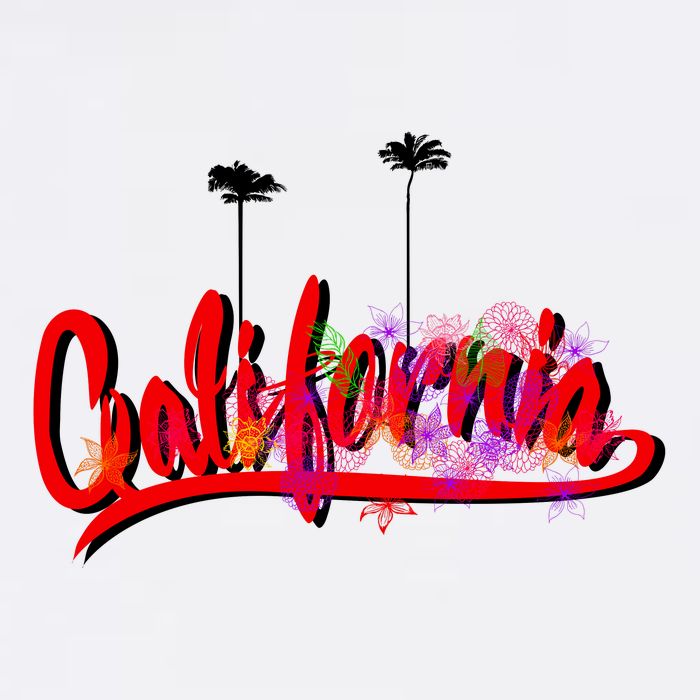 Cool California Script Logo Garment-Dyed Sweatshirt