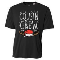 Cousin Crew Santa Hat Reindeer Christmas Family Pajamas PJ Cooling Performance Crew T-Shirt