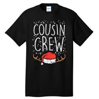 Cousin Crew Santa Hat Reindeer Christmas Family Pajamas PJ Tall T-Shirt