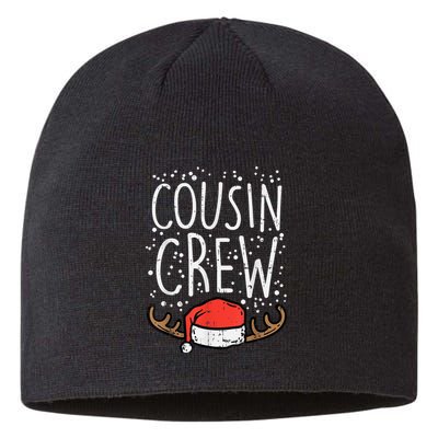 Cousin Crew Santa Hat Reindeer Christmas Family Pajamas PJ Sustainable Beanie
