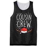 Cousin Crew Santa Hat Reindeer Christmas Family Pajamas PJ Mesh Reversible Basketball Jersey Tank