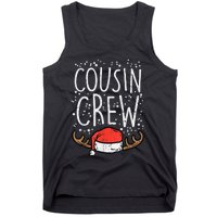 Cousin Crew Santa Hat Reindeer Christmas Family Pajamas PJ Tank Top