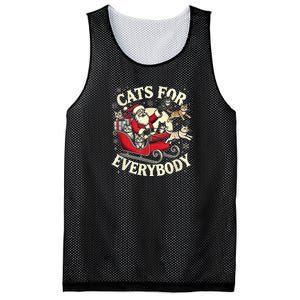 Christmas Cat Santa Cat Lover Christmas Cats For Everybody Mesh Reversible Basketball Jersey Tank