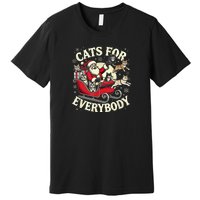 Christmas Cat Santa Cat Lover Christmas Cats For Everybody Premium T-Shirt