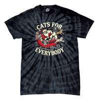 Christmas Cat Santa Cat Lover Christmas Cats For Everybody Tie-Dye T-Shirt