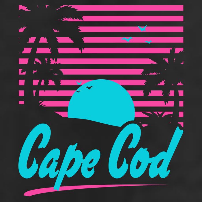 Cape Cod Sunset Garment-Dyed Fleece Hoodie