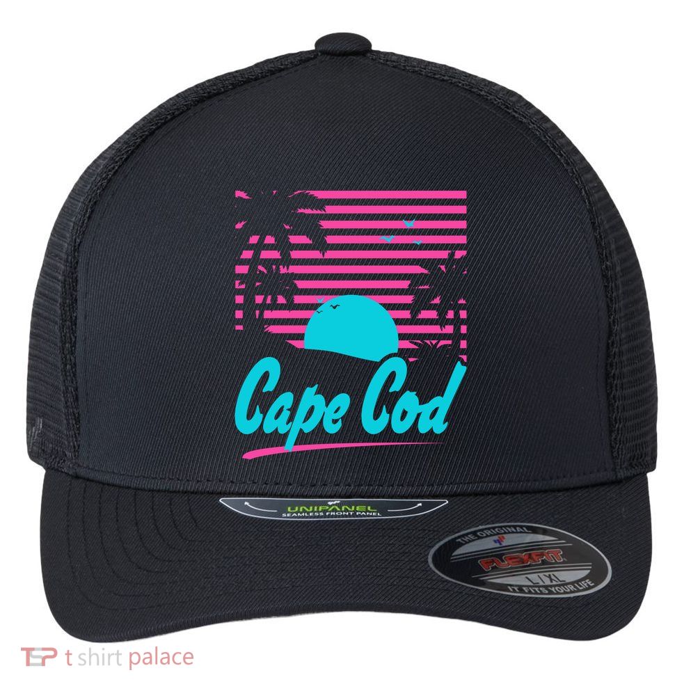 Cape Cod Sunset Flexfit Unipanel Trucker Cap