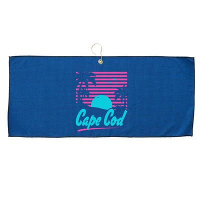 Cape Cod Sunset Large Microfiber Waffle Golf Towel