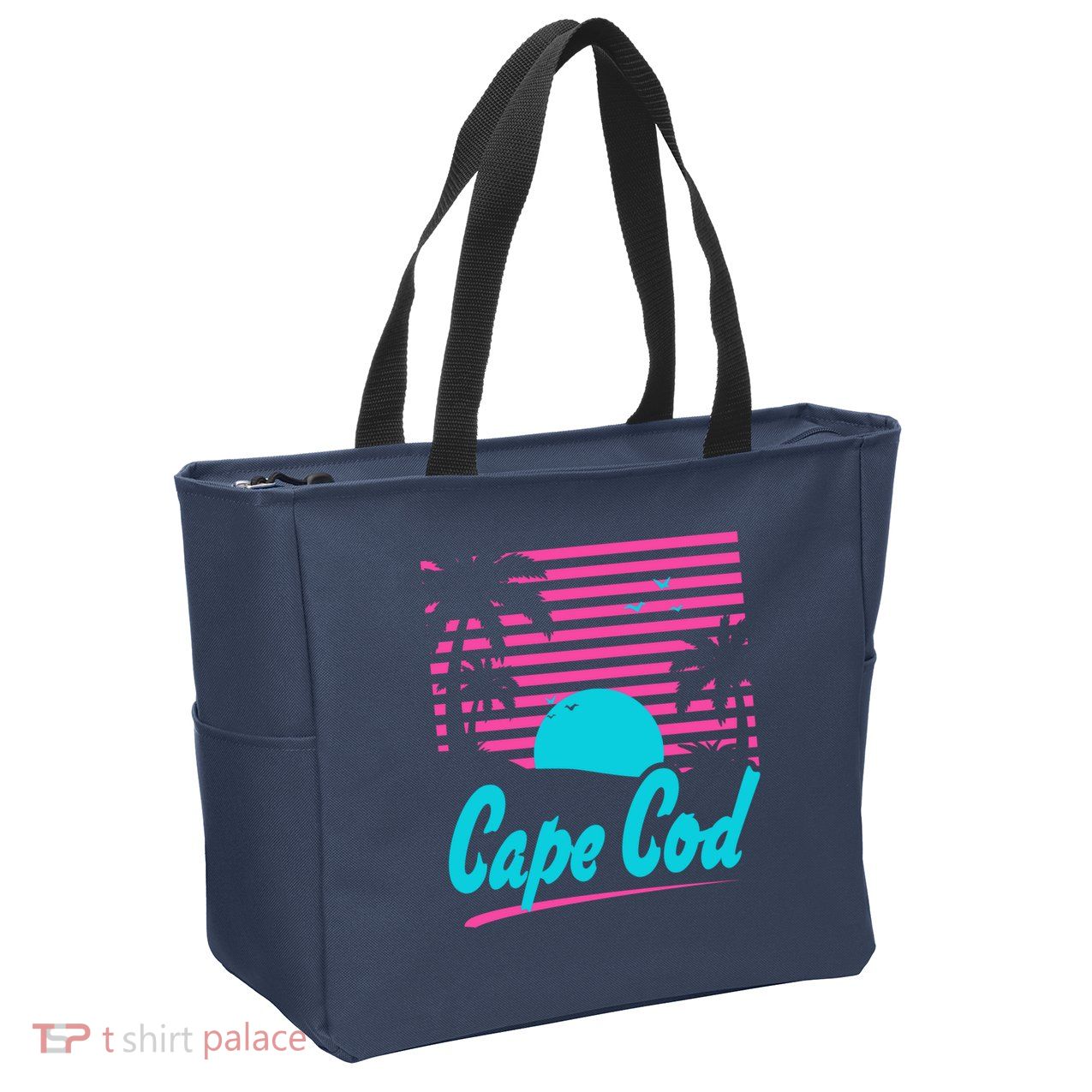 Cape Cod Sunset Zip Tote Bag