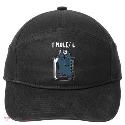 Chemistry Chemist Student Science Teacher Mole 7-Panel Snapback Hat