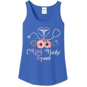 Cute Cna Squad Costume Stethoscope Floral Gift Nursing Gift Ladies Essential Tank