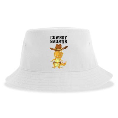 Cool Cow Saurus Funny Western Rodeo Dinosaur Lover Gift Sustainable Bucket Hat