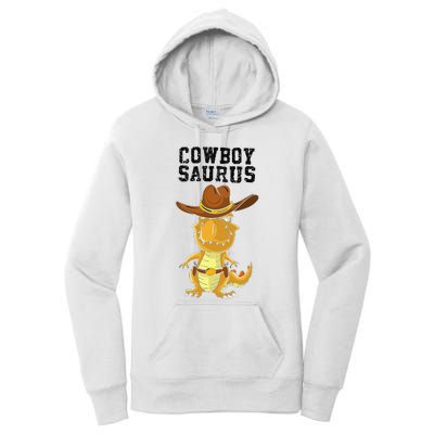 Cool Cow Saurus Funny Western Rodeo Dinosaur Lover Gift Women's Pullover Hoodie