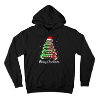 Candy Cane Santa Hat Funny Xmas Tree Merry Christmas YAll Hoodie