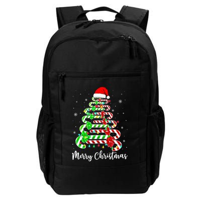 Candy Cane Santa Hat Funny Xmas Tree Merry Christmas YAll Backpack