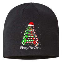 Candy Cane Santa Hat Funny Xmas Tree Merry Christmas YAll Sustainable Beanie