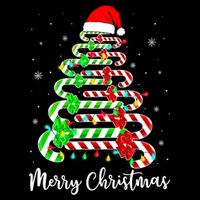 Candy Cane Santa Hat Funny Xmas Tree Merry Christmas YAll 16 in Basic Backpack