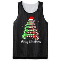 Candy Cane Santa Hat Funny Xmas Tree Merry Christmas YAll Mesh Reversible Basketball Jersey Tank