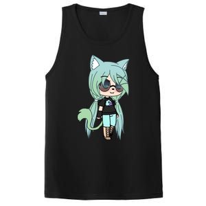 Cute Chibi Style Kawaii Anime Girl Chloe Chan The Tomboy PosiCharge Competitor Tank