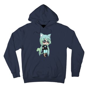 Cute Chibi Style Kawaii Anime Girl Chloe Chan The Tomboy Hoodie