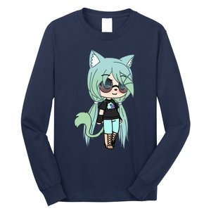 Cute Chibi Style Kawaii Anime Girl Chloe Chan The Tomboy Long Sleeve Shirt