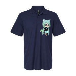 Cute Chibi Style Kawaii Anime Girl Chloe Chan The Tomboy Softstyle Adult Sport Polo