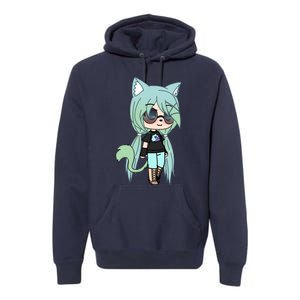 Cute Chibi Style Kawaii Anime Girl Chloe Chan The Tomboy Premium Hoodie