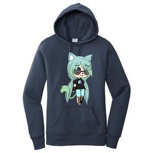 Cute Chibi Style Kawaii Anime Girl Chloe Chan The Tomboy Women's Pullover Hoodie