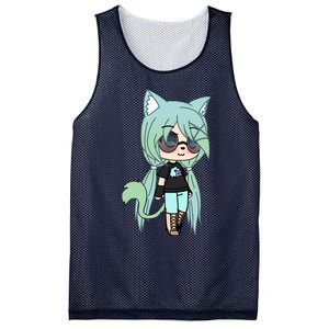 Cute Chibi Style Kawaii Anime Girl Chloe Chan The Tomboy Mesh Reversible Basketball Jersey Tank