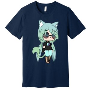 Cute Chibi Style Kawaii Anime Girl Chloe Chan The Tomboy Premium T-Shirt