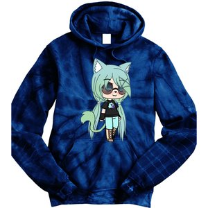 Cute Chibi Style Kawaii Anime Girl Chloe Chan The Tomboy Tie Dye Hoodie