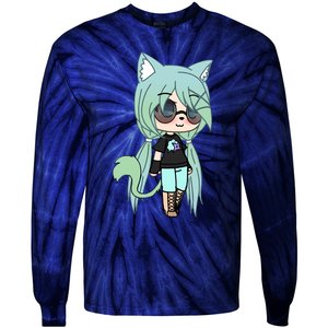 Cute Chibi Style Kawaii Anime Girl Chloe Chan The Tomboy Tie-Dye Long Sleeve Shirt