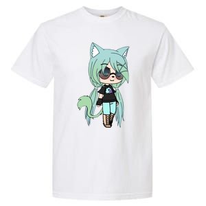 Cute Chibi Style Kawaii Anime Girl Chloe Chan The Tomboy Garment-Dyed Heavyweight T-Shirt