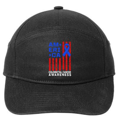 Colorectal Cancer Survivor Teaching Crc Warrior Gift 7-Panel Snapback Hat