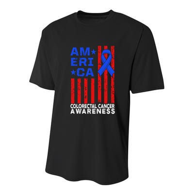 Colorectal Cancer Survivor Teaching Crc Warrior Gift Youth Performance Sprint T-Shirt