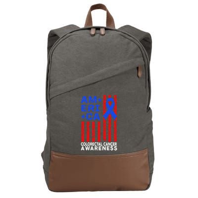 Colorectal Cancer Survivor Teaching Crc Warrior Gift Cotton Canvas Backpack