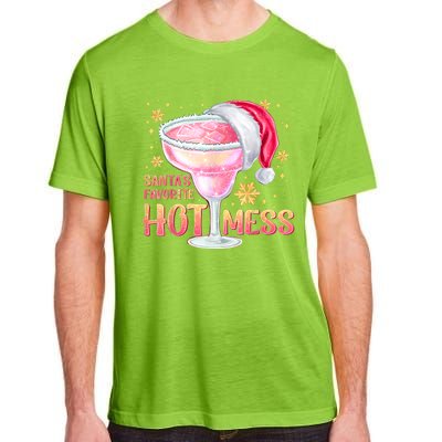 Christmas Cocktail Santas Favorite Hot Mess Gift Adult ChromaSoft Performance T-Shirt