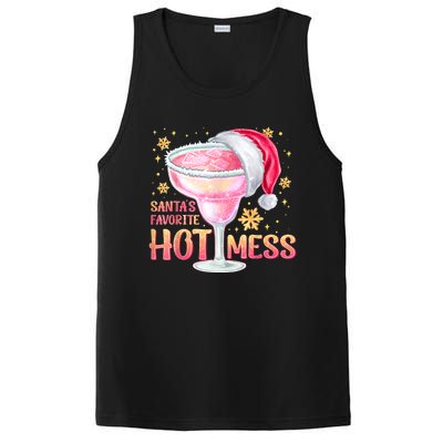 Christmas Cocktail Santas Favorite Hot Mess Gift PosiCharge Competitor Tank