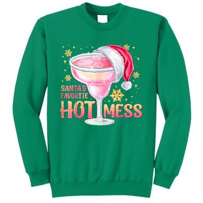 Christmas Cocktail Santas Favorite Hot Mess Gift Sweatshirt