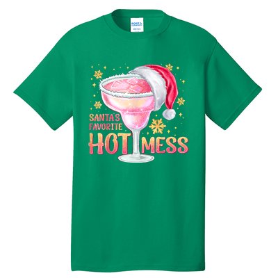 Christmas Cocktail Santas Favorite Hot Mess Gift Tall T-Shirt